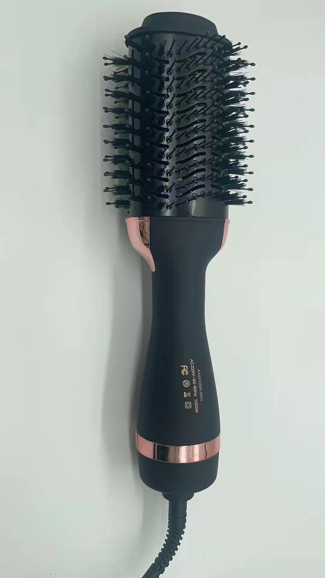 3-in-1 Hot Air Brush & Volumiser Hair Dryer Styler 1000W Ceramic Negative Ion Blowout Brush for Straightening and Curling Purple AU Plug