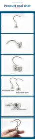 Neodymium Magnetic Hooks 20mm Base Large Open Mouth Hanger Heavy Duty Magnet for Fridge Kitchen BBQ Grill Utensils and Keys Silver