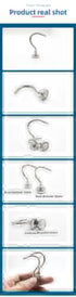 Neodymium Magnetic Hooks 25mm Base Large Open Mouth Hanger Heavy Duty Magnet for Fridge Kitchen BBQ Grill Utensils and Keys Silver