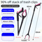 Purple and Black Handle Foldable Grabber Reacher Tool - 83cm Aluminium Litter Picker with Magnetic Tip - Lightweight Mobility Aid for Garden & Home Rubbish Cleanup