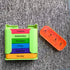 7 Day Weekly Pill Organiser Box - Rainbow Colour Coded Medicine Storage with 4 Daily Compartments - Portable Green Casing Dispenser for Home & Travel