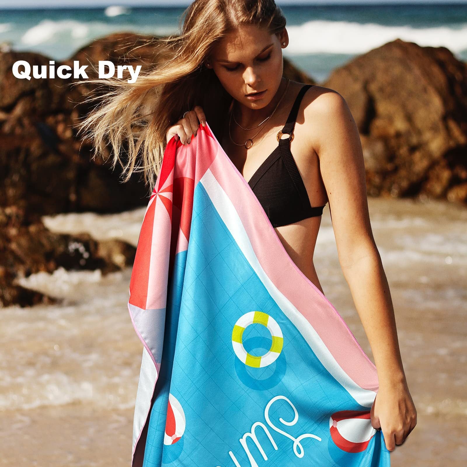 Sand Free Microfibre Beach Towel - 