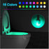 Motion Sensor Toilet Night Light 16 LED Colours - Bathroom Bowl Lamp with UV Sanitiser or Aromatherapy Options - Smart Home Gadget for Potty Training and Night Safety