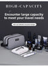 Large Waterproof Men's Toiletry Bag 3-Layer Travel Dopp Kit with Wet Dry Separation Portable Shower Organiser for Gym Business & Holiday Grey