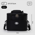 Insulated Lunch Bag Thermal Cooler Tote with Adjustable Shoulder Strap Waterproof Lining for Work School & Picnics Black Small
