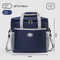 Large Insulated Cooler Bag Thermal Lunch Tote 16L Capacity with Adjustable Shoulder Strap for Picnics Camping & Work Navy Blue