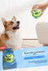 2 Pack Interactive Dog Giggle Ball Toy 8.8cm - Wobble Sound Fetch Toy for Puppies & Small to Medium Dogs - No Batteries Required - Green