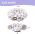 2-in-1 Cat Tunnel Bed Purple Daisy 80cm - Plush Donut Pet Cave & Play Tube - Detachable Washable Cushion & Interactive Hanging Toy for Indoor Cats