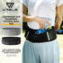 WRELS Trail Running Waist Belt - Lightweight Mesh Hydration Pack with Trekking Pole Holder - Anti-Bounce Phone Storage for Marathon & Hiking - Gray Size M (74-86cm)