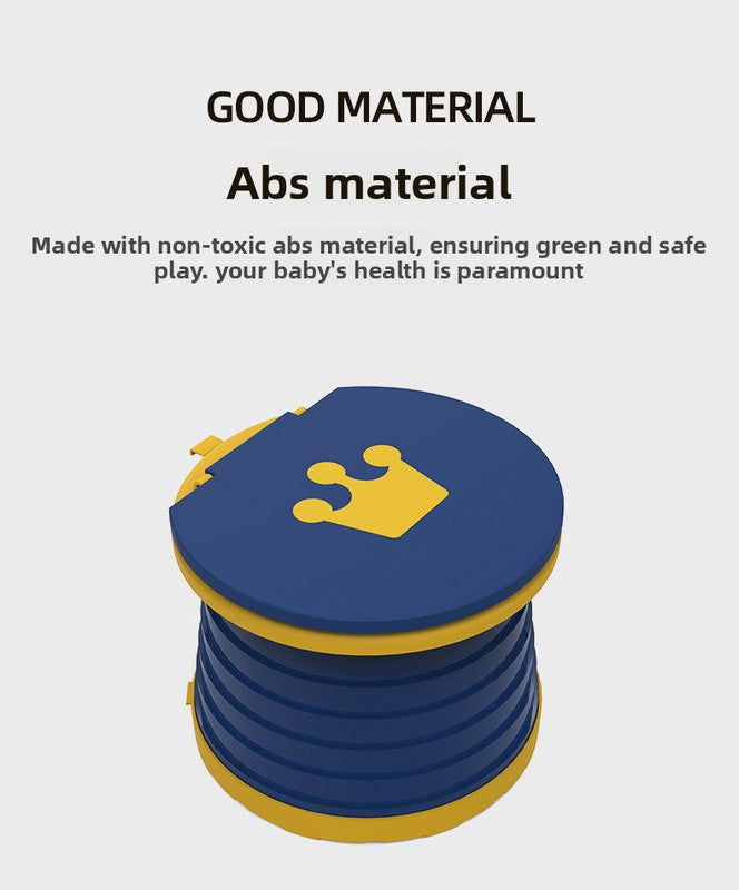 Kids Portable Travel Potty Foldable Training Toilet Seat - Pink - Compact Car & Camping Emergency Commode with Backrest - 50kg Load Capacity