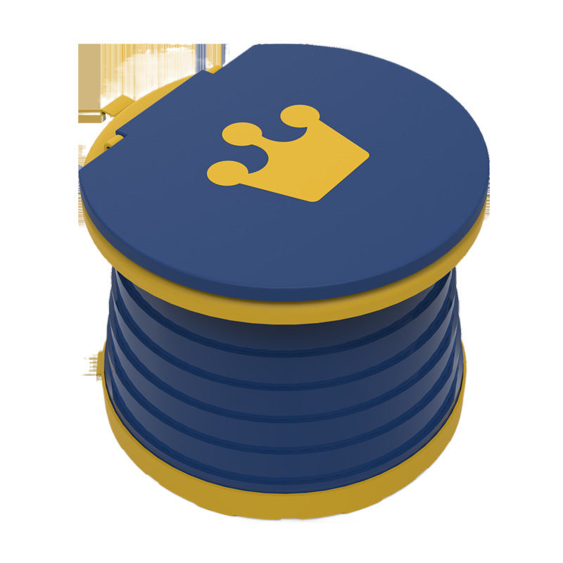 Kids Portable Travel Potty Foldable Training Toilet Seat - Green - Compact Car & Camping Emergency Commode with Backrest - 50kg Load Capacity