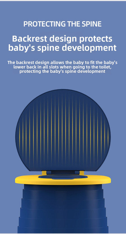 Kids Portable Travel Potty Foldable Training Toilet Seat - Green - Compact Car & Camping Emergency Commode with Backrest - 50kg Load Capacity