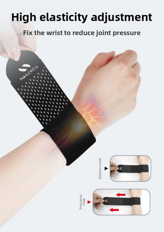 2PCS Adjustable Wrist Support Brace Ultra Thin Breathable Mesh Wrap for Sports Tennis Gym & Daily Office Use One Size Fits Most Graphite Black