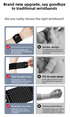 2PCS Adjustable Wrist Support Brace Ultra Thin Breathable Mesh Wrap for Sports Tennis Gym & Daily Office Use One Size Fits Most Graphite Black