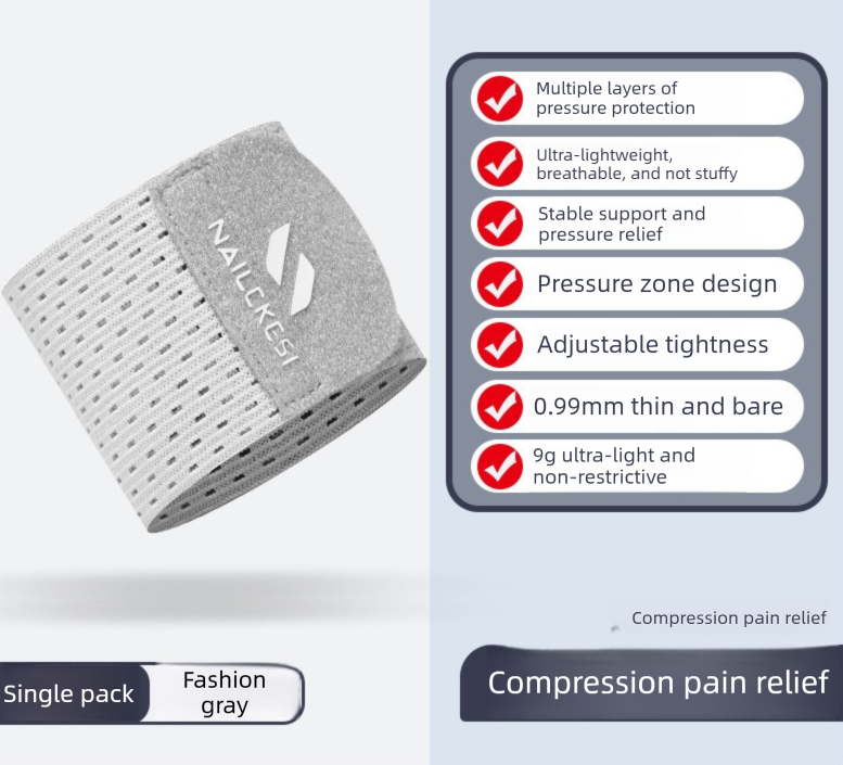 2PCS Adjustable Wrist Support Brace Ultra Thin Breathable Mesh Wrap for Sports Tennis Gym & Daily Office Use One Size Fits Most Fashion Grey