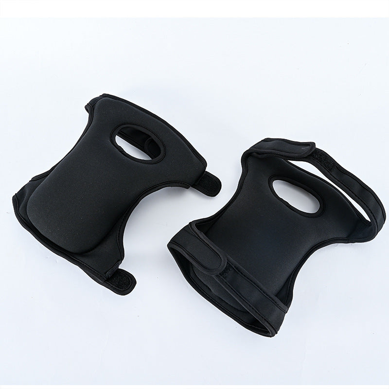 Waterproof Garden Knee Pads High Density EVA Foam Cushion for Weeding & Cleaning Adjustable Neoprene Straps Dark Black 1 Pair