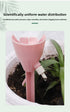 2 PCS Automatic Self-Watering Plant Spikes Adjustable Drip Irrigation System for Indoor Outdoor Garden Pots Holiday Care Green and Pink