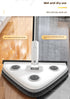 Adjustable Triangle Cleaning Mop 119cm Long Handle Window Squeegee Wall Washer Rotatable Head for Ceilings High Corners Wet Dry Use with 2 Microfibre Pads