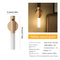 Yellow Wood Grain Motion Sensor Night Light LED Rechargeable Magnetic Stick Wall Lamp Smart Wireless Batten for Hallway Staircase Natural Ash Style Warm White