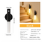 Matte Black Motion Sensor Night Light LED Rechargeable Magnetic Stick Wall Lamp Smart Wireless Batten for Hallway Staircase Modern Style Warm White