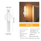 White Motion Sensor Night Light LED Rechargeable Magnetic Stick Wall Lamp Smart Wireless Batten for Hallway Staircase Nursery Warm White