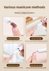 Electric Nail Drill Machine Cordless Portable E-File Kit with Charging Base LED Display 3 Speeds 15000RPM for Gel Polish Acrylic Removal Manicure Pedicure Home Khaki