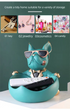 Cool French Bulldog Storage Figurine Resin Statue Key Bowl Candy Dish Entryway Organiser Modern Home Decor Gift Black
