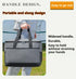 Small Insulated Lunch Bag 10L Cooler Tote Box with Shoulder Strap Leakproof Thermal Meal Prep Carrier for Work School Picnic Grey