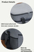 Small Insulated Lunch Bag 10L Cooler Tote Box with Shoulder Strap Leakproof Thermal Meal Prep Carrier for Work School Picnic Grey