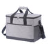 Large 30L Insulated Cooler Bag - Leakproof Thermal Lunch Tote with Shoulder Strap - Heavy Duty Grey Picnic Box for Beach, Camping & Work