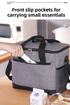 Large 18L Insulated Cooler Bag - Leakproof Thermal Lunch Tote with Shoulder Strap - Heavy Duty Grey Picnic Box for Beach, Camping & Work