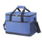 Large 18L Insulated Cooler Bag - Leakproof Thermal Lunch Tote with Shoulder Strap - Heavy Duty Blue Picnic Box for Beach, Camping & Work