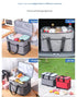 Large 18L Insulated Cooler Bag - Leakproof Thermal Lunch Tote with Shoulder Strap - Heavy Duty Blue Picnic Box for Beach, Camping & Work