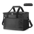 Large 18L Insulated Cooler Bag - Leakproof Thermal Lunch Tote with Shoulder Strap - Heavy Duty Black Picnic Box for Beach, Camping & Work