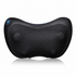 Electric Shiatsu Massage Pillow with Heat - Deep Kneading Neck & Back Massager - Portable Car & Home Cushion for Muscle Relief - Black