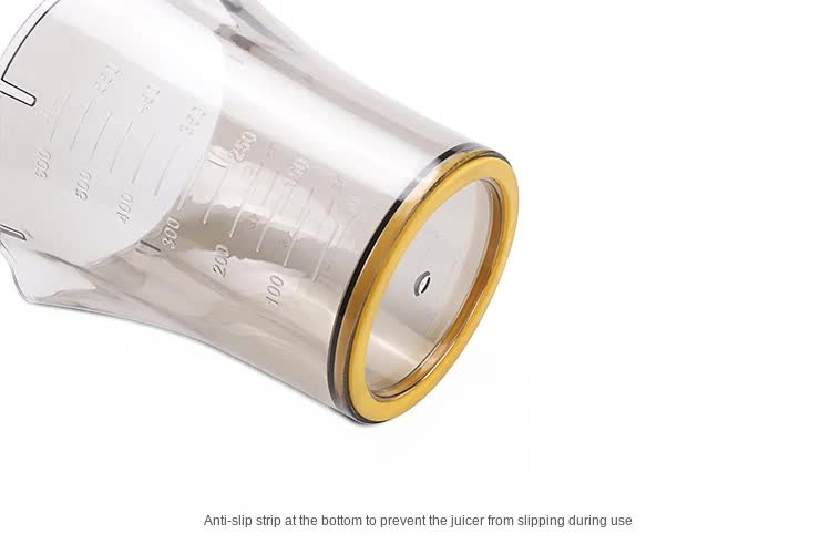 Manual Citrus Juicer & Hand Squeezer - 600ml Measuring Cup with Dual Reamer for Lemons & Oranges - Non-Slip Portable Fruit Press for Kitchen & Camping