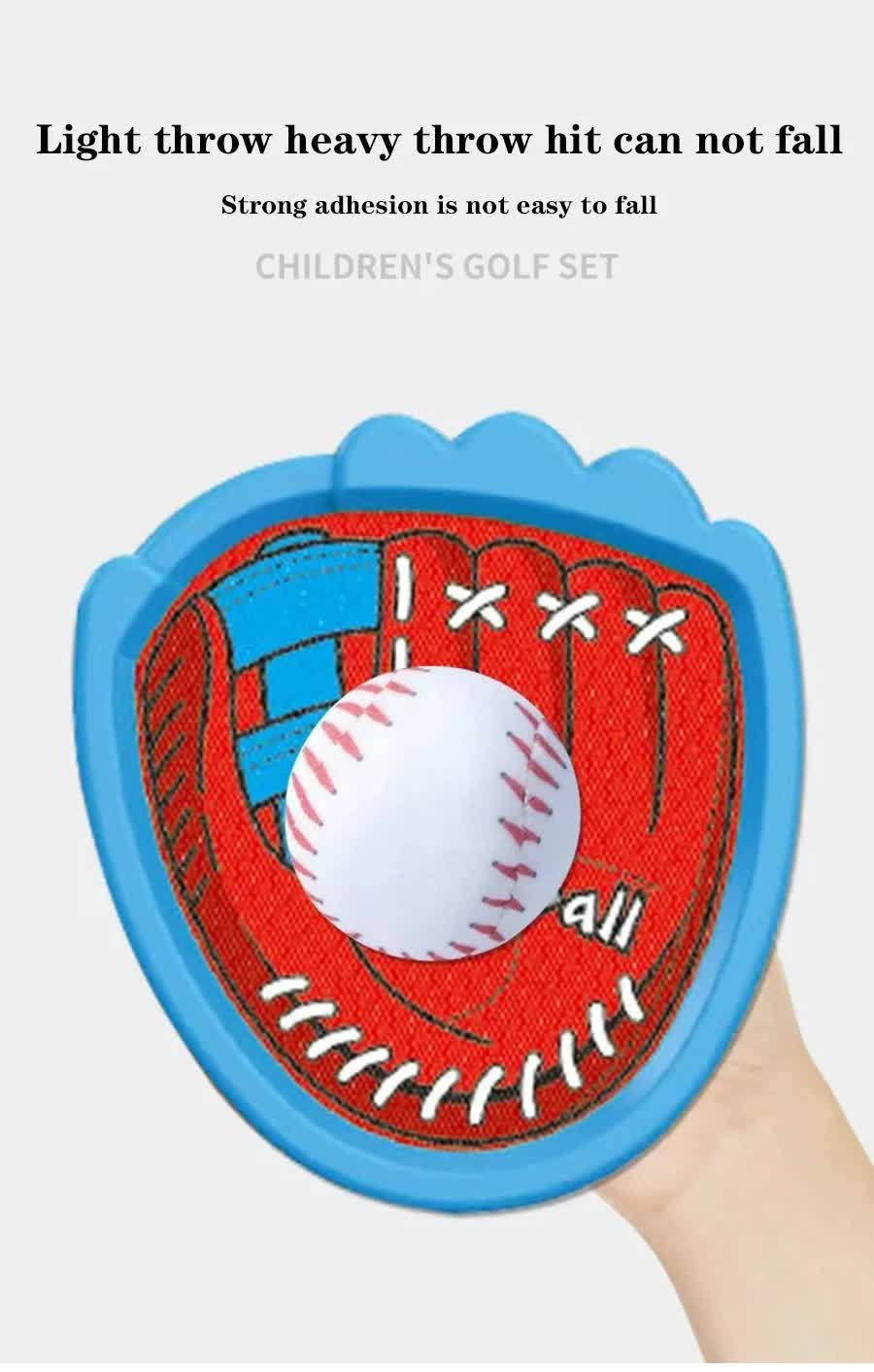 LED Light Up Toss and Catch Game Set - 2 Glowing Blue Paddles & 3 Sticky Rugby - Fun Outdoor Beach & Camping Toy for Kids & Adults - Includes Mesh Storage Bag