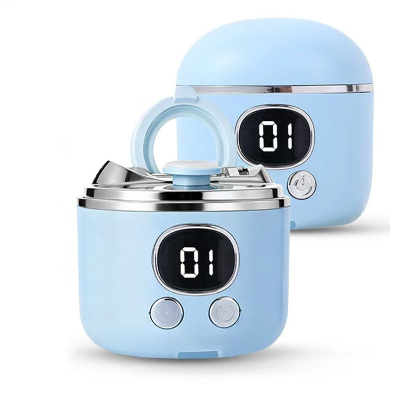 2-in-1 Electric Nail Clipper with Magnifying Glass & LED Light - Automatic Nail Trimmer & Polisher for Babies, Seniors & Adults - Safe USB Rechargeable Manicure Tool with Debris Storage - Blue