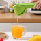 Foldable Manual Lemon Squeezer & Citrus Juicer - Portable Handheld Fruit Press for Fresh Orange & Lime Juice - Space Saving Kitchen Tool - Green