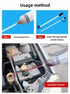 200ml Fluid Extractor & Transfer Pump - Manual Oil Syringe with Extension Tubes for Automotive Brake, Gear & Power Steering Fluids - Heavy Duty Suction Tool