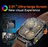 Rugged Outdoor Smart Watch for Men - 1100mAh Extra Long Battery with LED Flashlight & Compass - 2.01" HD Screen Bluetooth Calling IP68 Waterproof Fitness Tracker - Camouflage Color