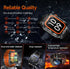 Rugged Outdoor Smart Watch for Men - 1100mAh Extra Long Battery with LED Flashlight & Compass - 2.01" HD Screen Bluetooth Calling IP68 Waterproof Fitness Tracker - Camouflage Color