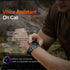 Rugged Outdoor Smart Watch for Men - 1100mAh Extra Long Battery with LED Flashlight & Compass - 2.01" HD Screen Bluetooth Calling IP68 Waterproof Fitness Tracker - Orange