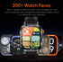 Rugged Outdoor Smart Watch for Men - 1100mAh Extra Long Battery with LED Flashlight & Compass - 2.01" HD Screen Bluetooth Calling IP68 Waterproof Fitness Tracker - Orange
