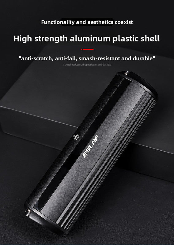 EOS610 1000 Lumen Anti-Glare Bike Light with Single Bracket Mount - USB Rechargeable LED Headlight 2000mAh - Waterproof Aluminium Horizontal Front Lamp for MTB & Road