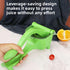 Manual Fruit Juicer Hand Press Citrus Squeezer Lemon Orange Lime Extractor Portable Food Grade PP Green Easy Clean Detachable for Home Camping