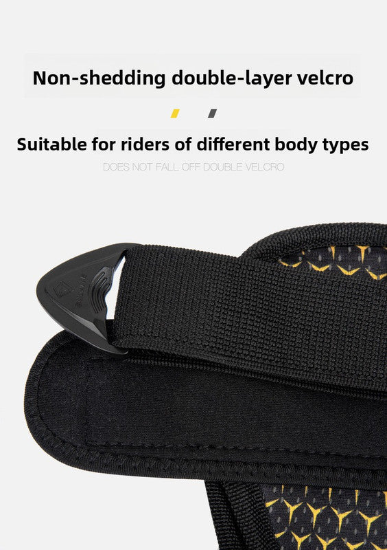 Motorcycle Knee Pads Shin Guards Long PP Shell Protective Gear for Motocross Dirt Bike Racing Quick Release Adjustable Side Protection Black