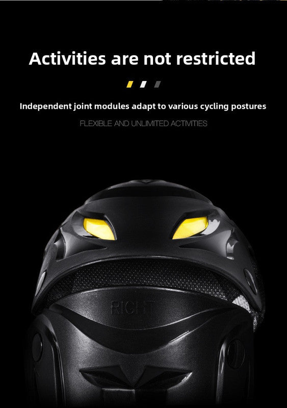 Motorcycle Knee Pads Shin Guards Long PP Shell Protective Gear for Motocross Dirt Bike Racing Quick Release Adjustable Side Protection Black