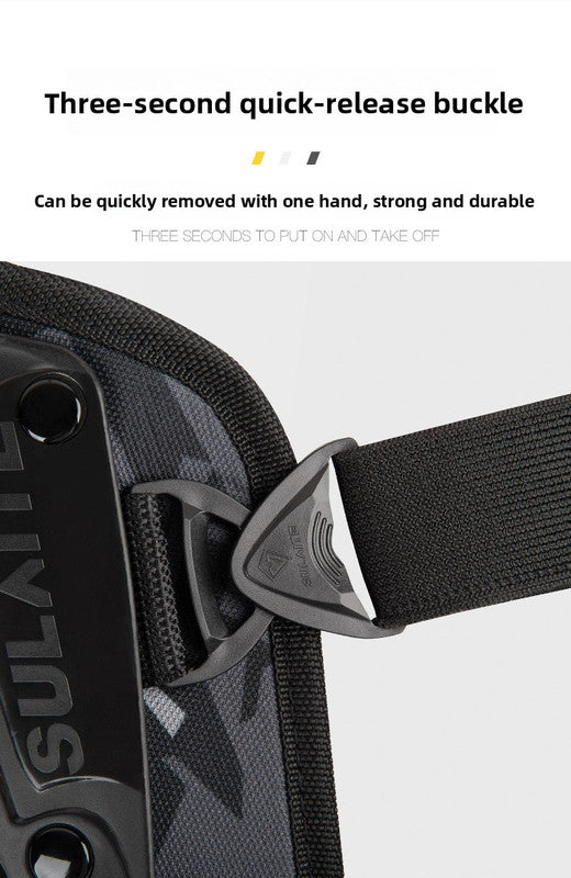 SULAITE Motorcycle Elbow Pads Motocross Arm Guards Hard Shell Protective Gear Quick Release Adjustable Strap for Dirt Bike Racing Black