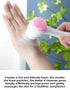 2 PCS Dual Sided Facial Cleansing Brush Set Soft Microfiber & Silicone Scrubber Manual Face Washer Exfoliator Tool Blue & Pink for Deep Pore Cleaning